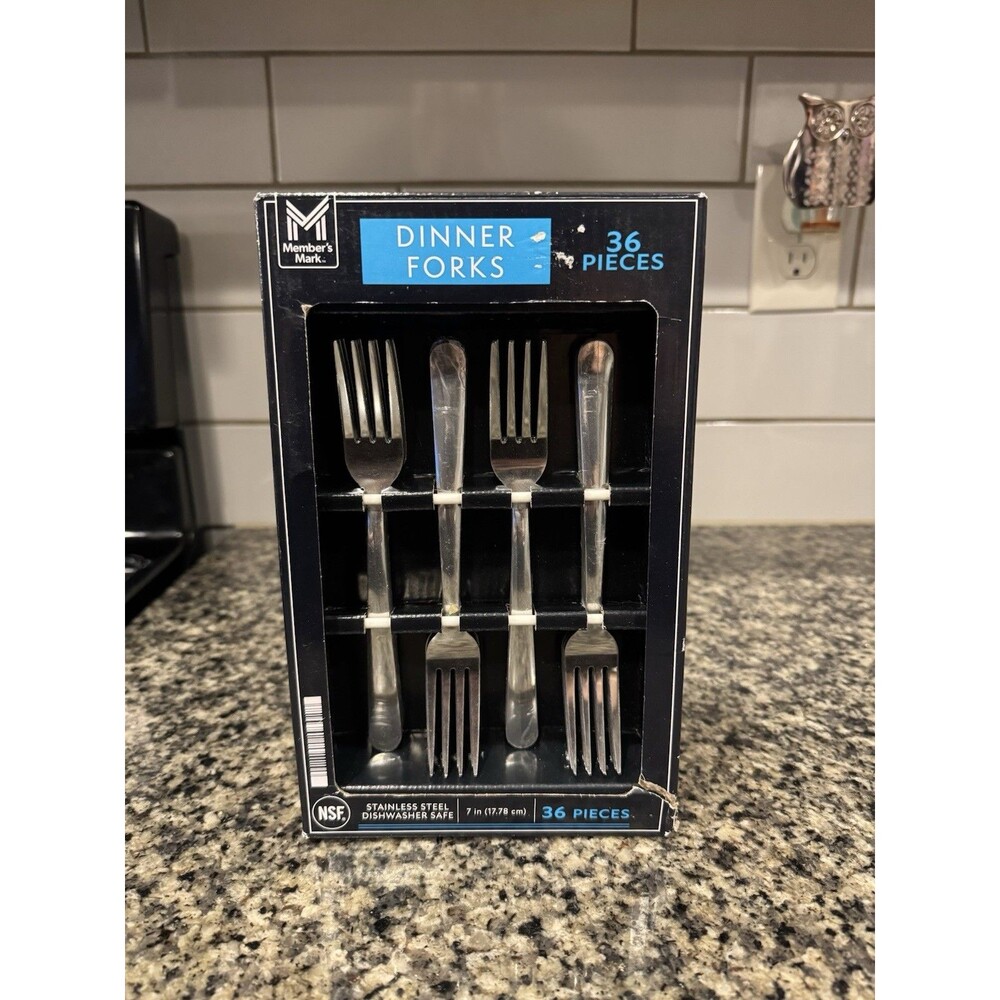 Member's Mark Stainless Steel Dinner Forks (36 ct.) Lightweight 7 inches